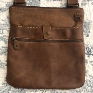 Roots Tribe Leather Crossbody Purse Vintage